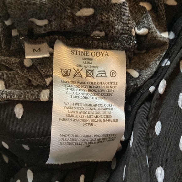 STINE GOYA jersey polkadot maxi dress size medium - Picture 9 of 14